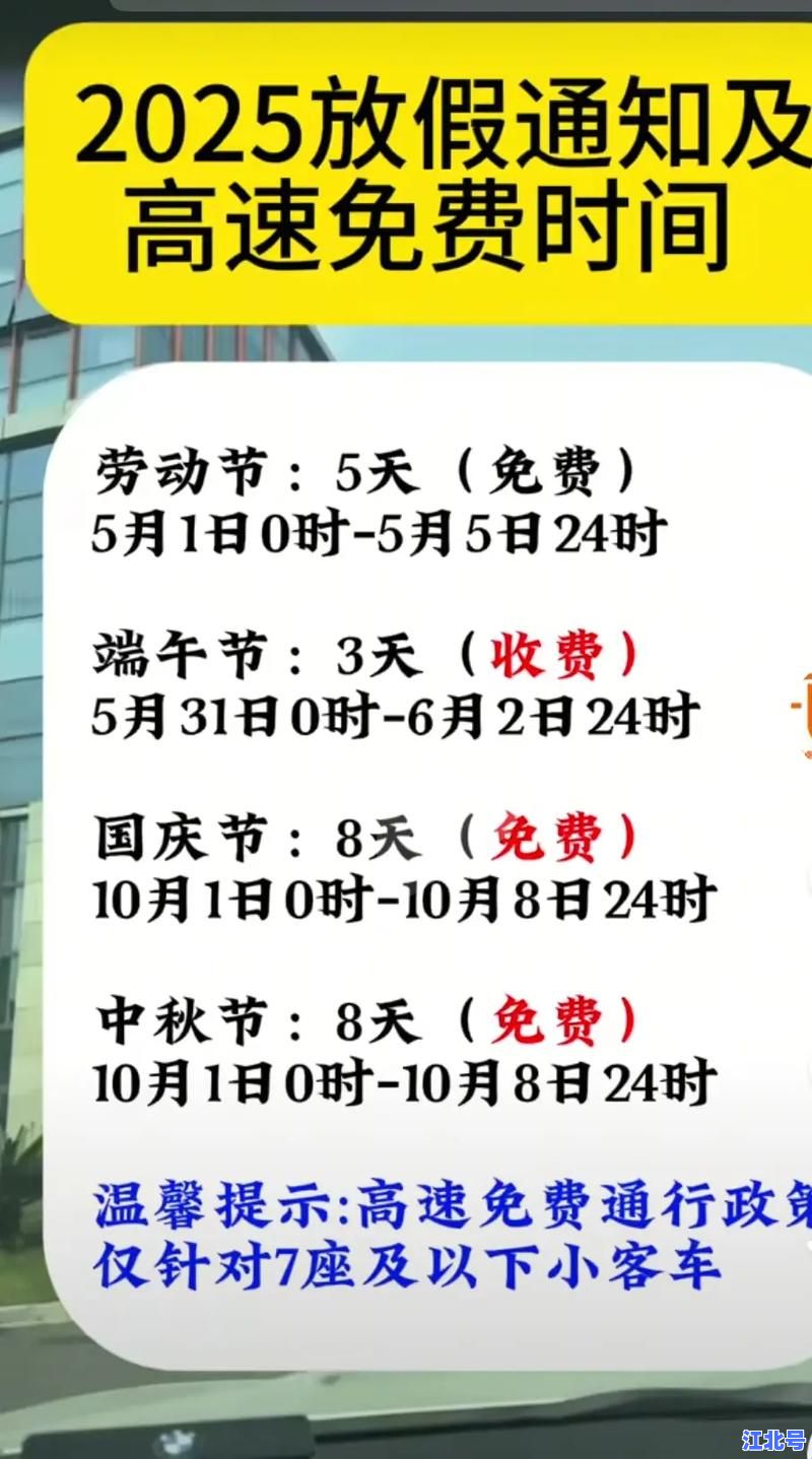 详细阅读:51高速到几号开始收费?2025年五一返程最新免费时段及收费起止日期详解 51高速到几号开始收费?2025年五一返程最新免费时段及收费起止日期详解
