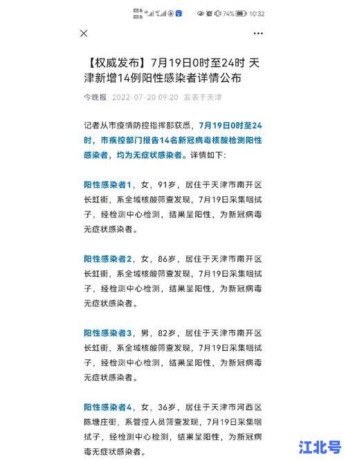 详细阅读:天津新增本土确诊19例病例最新通报:各区防控措施与出行健康提醒汇总2025 天津新增本土确诊19例病例最新通报:各区防控措施与出行健康提醒汇总2025